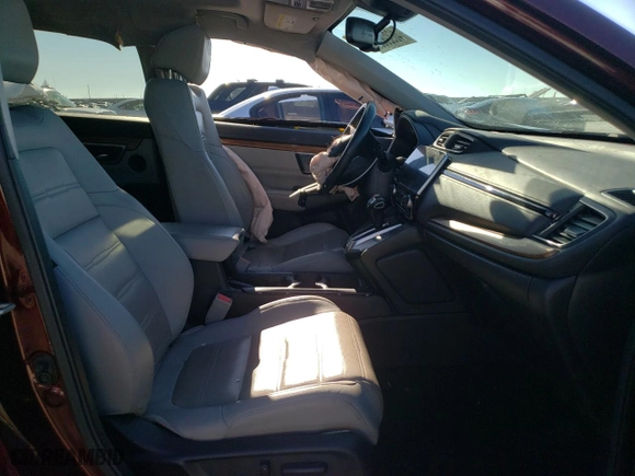 2018 Honda CR-V EX-L with VIN 7FARW1H85JE038370, listed as a Copart auction lot 46928595 with 67,276 mi miles and Salvage Title. Bid and sale history available at carsss.com. Image 7.