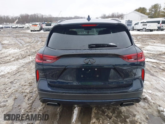2025 Infiniti QX50 Sport with VIN 3PCAJ5FB2SF103397, listed as a IAAI auction lot 41566790 with 1,228 mi miles and . Bid and sale history available at DreamBid. Image 16.