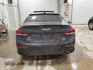 2018 Genesis G80 Sport z VIN KMHGN4JB9JU248356, wystawiony jako Copart lot #48668985 z przebiegiem 133 495 mil mil oraz Nie do naprawy • Non repairable. Historia ofert i sprzedaży dostępna na DreamBid. Obrazek 6.