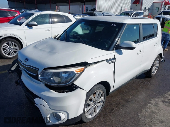 2018 Kia Soul + with VIN KNDJP3A50J7603244, listed as a IAAI auction lot 41670375 with 121,528 mi miles. Bid and sale history available at carsss.com. Image 2.