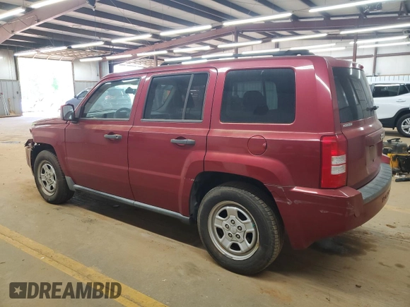 2007 Jeep Patriot Sport with VIN 1J8FT28W67D358205, listed as a Copart auction lot 52323215 with 133,212 mi miles and Salvage Title. Bid and sale history available at DreamBid. Image 2.