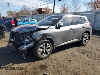 2021 Nissan Rogue SV z VIN JN8AT3BB1MW209850, wystawiony jako Copart lot #54086795 z przebiegiem 46 092 mil mil oraz Szkoda całkowita • Salvage title. Historia ofert i sprzedaży dostępna na DreamBid. Obrazek 1.