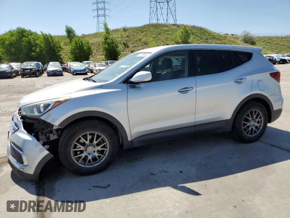 2018 Hyundai Santa Fe 2.4L with VIN 5XYZTDLB7JG548172, listed as a Copart auction lot 61970955 with 92,564 mi miles and Salvage title. Bid and sale history available at DreamBid. Image 1.