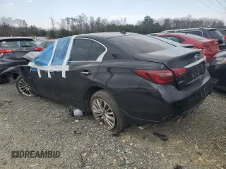 2019 Infiniti Q50 Luxe with VIN JN1EV7AR6KM553747, listed as a Copart auction lot 45784085 with Not Provided miles and Salvage Title. Bid and sale history available at carsss.com. Image 2.