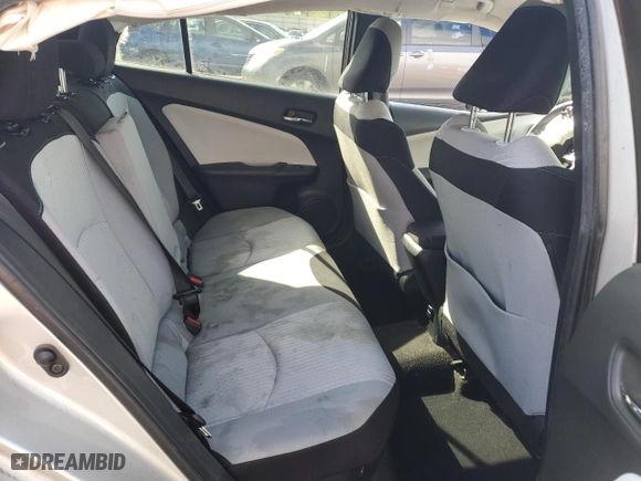 2018 Toyota Prius Two with VIN JTDKARFU1J3548707, listed as a Copart auction lot 49302175 with 0 mi miles and Salvage Title. Bid and sale history available at carsss.com. Image 10.