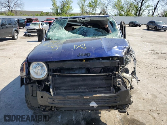 2018 Jeep Renegade Sport with VIN ZACCJBAB6JPH26401, listed as a Copart auction lot 53295285 with Not provided miles and Salvage title. Bid and sale history available at DreamBid. Image 5.