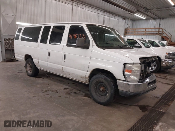 2014 Ford Econoline Passenger XL with VIN 1FBSS3BL7EDA11044, listed as a IAAI auction lot 41463372 with 139,932 mi miles and . Bid and sale history available at DreamBid. Image 1.