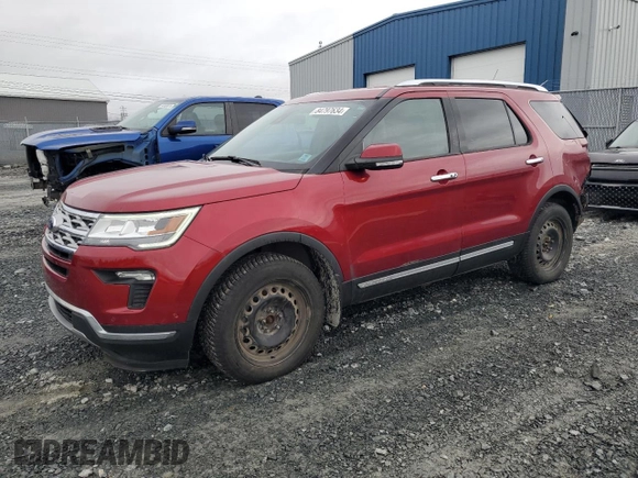 2018 Ford Explorer Limited z VIN 1FM5K8FH2JGC88958, wystawiony jako Copart lot #84797634 z przebiegiem 87 726 mil mil oraz Szkoda całkowita • Salvage title. Historia ofert i sprzedaży dostępna na DreamBid. Obrazek 1.