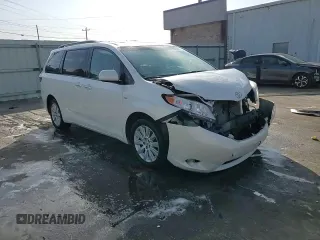 2016 Toyota Sienna Ltd with VIN 5TDDK3DC8GS131573, listed as a Copart auction lot 44938475 with 163,010 mi miles and Salvage Title. Bid and sale history available at carsss.com. Image 15.