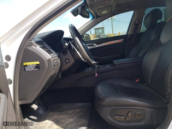 2016 Hyundai Genesis 3.8L with VIN KMHGN4JE1GU143877, listed as a Copart auction lot 44812975 with 107,608 mi miles and Salvage Title. Bid and sale history available at carsss.com. Image 7.