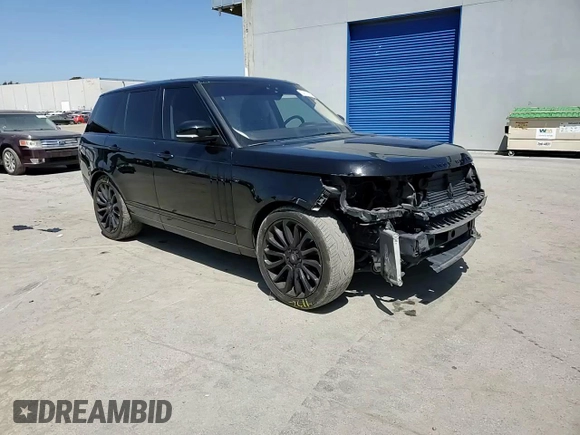 2017 Land Rover Range Rover HSE with VIN SALGS2FV8HA378931, listed as a Copart auction lot 54141495 with 77,839 mi miles and Salvage title. Bid and sale history available at DreamBid. Image 14.