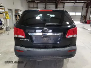 2013 Kia Sorento LX with VIN 5XYKTCA65DG333203, listed as a Copart auction lot 75594824 with 201,955 mi miles and Salvage Title. Bid and sale history available at carsss.com. Image 6.