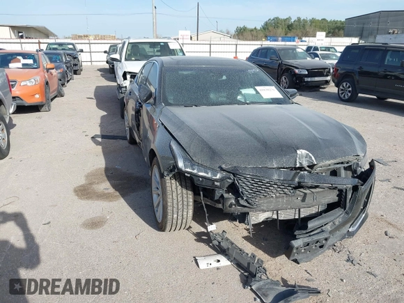 2023 Cadillac CT5 Luxury with VIN 1G6DW5RK4P0156637, listed as a IAAI auction lot 41838276 with 49,489 mi miles and . Bid and sale history available at DreamBid. Image 1.