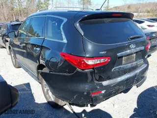 2014 Infiniti QX60 with VIN 5N1AL0MM4EC502696, listed as a IAAI auction lot 41801112 with 119,135 mi miles. Bid and sale history available at carsss.com. Image 3.