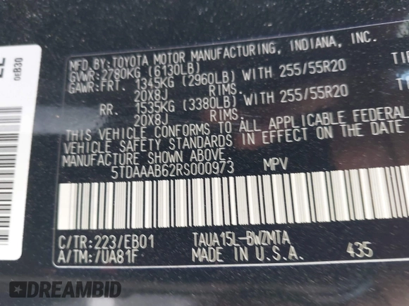 2024 Lexus TX 350 z VIN 5TDAAAB62RS000973, wystawiony jako IAAI lot #42138695 z przebiegiem 14 274 mil mil oraz . Historia ofert i sprzedaży dostępna na DreamBid. Obrazek 9.
