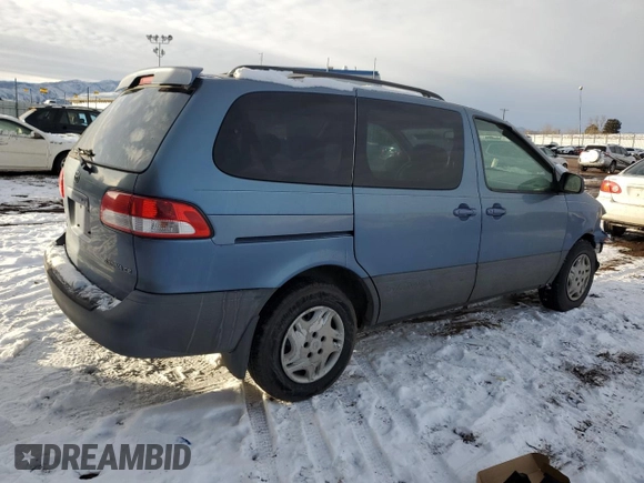 2002 Toyota Sienna CE with VIN 4T3ZF19C42U445459, listed as a Copart auction lot 83699584 with 193,751 mi miles and Salvage Title. Bid and sale history available at carsss.com. Image 3.