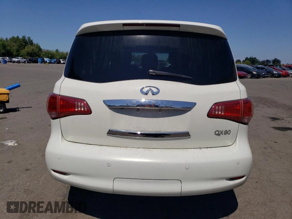 2014 Infiniti QX80 with VIN JN8AZ2NC9E9350906, listed as a Copart auction lot 65817505 with 123,790 mi miles and Clean title. Bid and sale history available at DreamBid. Image 6.