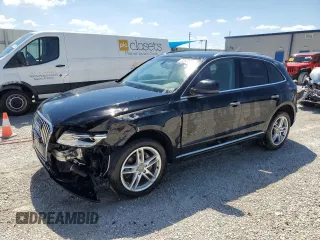 2015 Audi Q5 Premium Plus with VIN WA1LFBFPXFA103998, listed as a Copart auction lot 52132464 with 206,549 mi miles and Salvage Title. Bid and sale history available at carsss.com. Image 1.