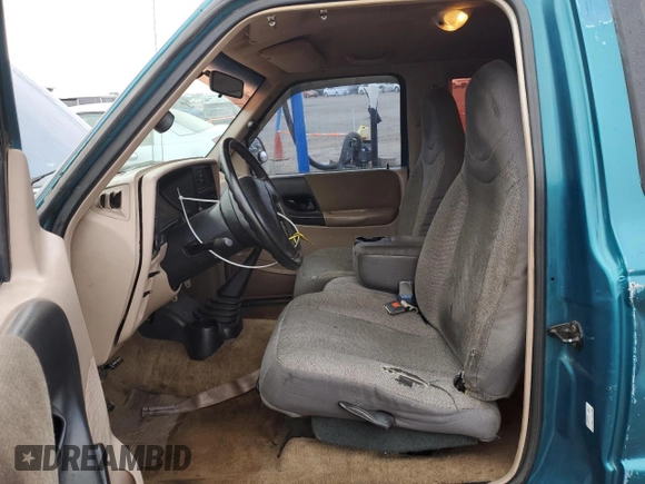 1993 Ford Ranger XLT with VIN 1FTDR15X8PPA52934, listed as a Copart auction lot 75348384 with 259,945 mi miles and Salvage Title. Bid and sale history available at DreamBid. Image 7.
