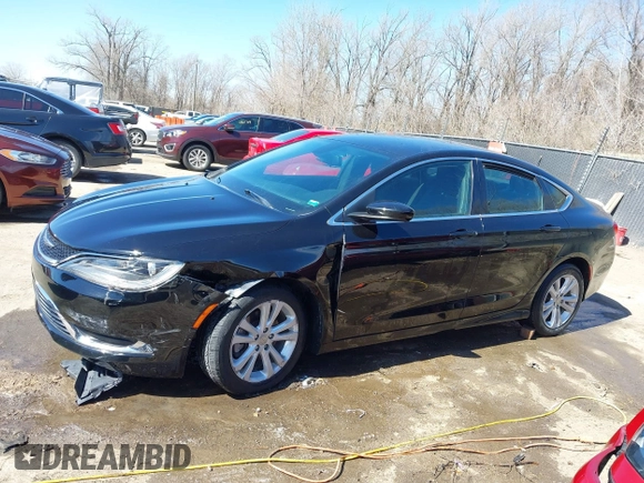 2015 Chrysler 200 Limited with VIN 1C3CCCABXFN662545, listed as a IAAI auction lot 41798590 with 76,766 mi miles. Bid and sale history available at carsss.com. Image 14.