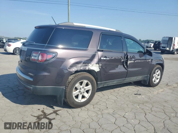 2015 GMC Acadia SLE with VIN 1GKKVPKD0FJ258318, listed as a Copart auction lot 62149095 with 50,864 mi miles and Salvage title. Bid and sale history available at DreamBid. Image 3.