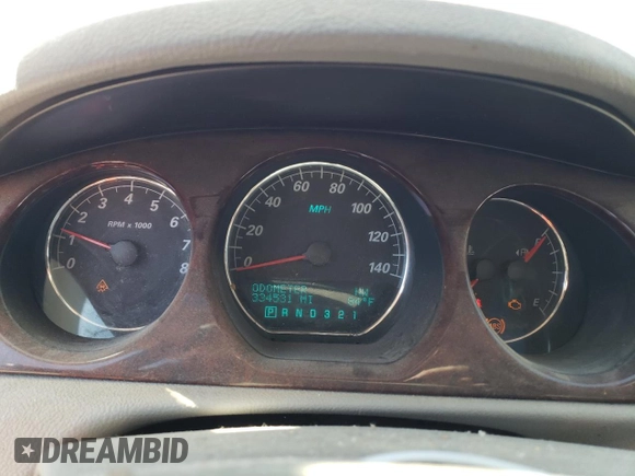 2008 Buick Lucerne CXL with VIN 1G4HD57228U118918, listed as a Copart auction lot 48318175 with 334,531 mi miles and Salvage Title. Bid and sale history available at DreamBid. Image 9.