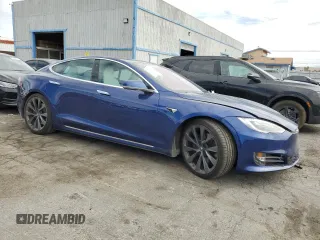 2020 Tesla Model S Long Range with VIN 5YJSA1E20LF415038, listed as a Copart auction lot 48950225 with 61,946 mi miles and Salvage title. Bid and sale history available at DreamBid. Image 4.