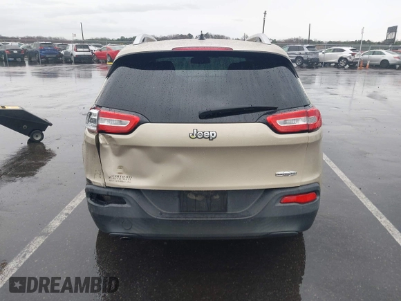 2014 Jeep Cherokee Latitude with VIN 1C4PJLCB8EW191911, listed as a IAAI auction lot 41956728 with 123,643 mi miles. Bid and sale history available at carsss.com. Image 16.
