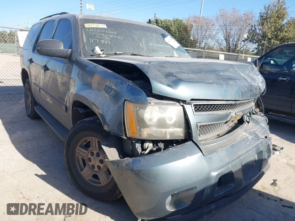 2008 Chevrolet Tahoe LS with VIN 1GNFC13C08R117881, listed as a IAAI auction lot 41216586 with 285,270 mi miles and . Bid and sale history available at DreamBid. Image 1.
