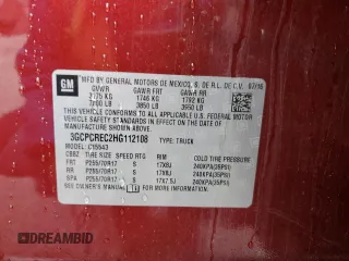 2017 Chevrolet Silverado 1500 LT with VIN 3GCPCREC2HG112108, listed as a Copart auction lot 49317755 with 96,753 mi miles and Salvage Title. Bid and sale history available at carsss.com. Image 14.