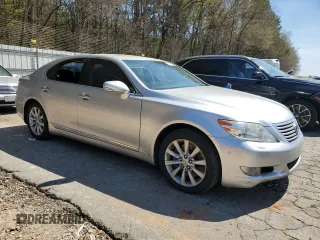 2010 Lexus LS 460 with VIN JTHCL5EF9A5007353, listed as a Copart auction lot 48305195 with 181,416 mi miles and Salvage title. Bid and sale history available at DreamBid. Image 4.