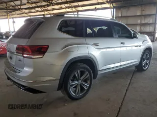2019 Volkswagen Atlas SEL R-Line with VIN 1V2RR2CA3KC552024, listed as a Copart auction lot 55373015 with 110,655 mi miles and Salvage title. Bid and sale history available at DreamBid. Image 3.
