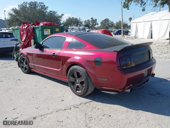 2008 Ford Mustang GT Deluxe with VIN 1ZVHT82H185155003, listed as a IAAI auction lot 41205890 with NaN miles. Bid and sale history available at carsss.com. Image 3.