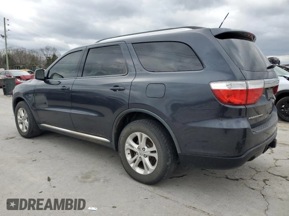 2012 Dodge Durango Crew with VIN 1C4RDHDG2CC336205, listed as a Copart auction lot 49798075 with 160,804 mi miles and Salvage Title. Bid and sale history available at DreamBid. Image 2.