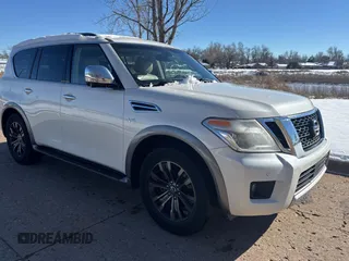 2017 Nissan Armada SL with VIN JN8AY2ND9H9010137, listed as a Copart auction lot 88577195 with 213,296 mi miles and Clean Title. Bid and sale history available at carsss.com. Image 1.