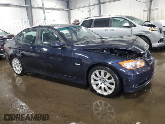 2007 BMW 3 Series 328xi with VIN WBAVC93557KX57867, listed as a Copart auction lot 49716095 with 103,578 mi miles and Salvage Title. Bid and sale history available at carsss.com. Image 4.