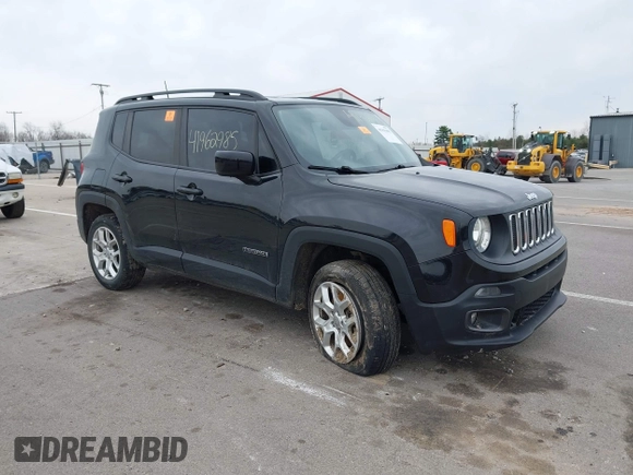 2018 Jeep Renegade Latitude with VIN ZACCJBBB9JPH82945, listed as a IAAI auction lot 41962985 with 61,371 mi miles and . Bid and sale history available at DreamBid. Image 1.