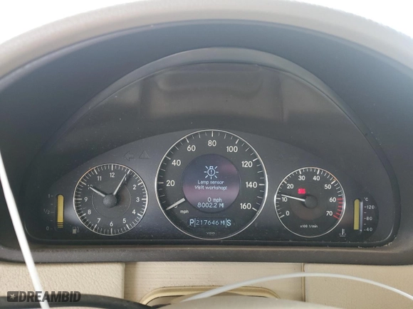 2003 Mercedes-Benz CLK-Class 3.2L with VIN WDBTJ65J93F042522, listed as a Copart auction lot 49341725 with 217,646 mi miles and Salvage Title. Bid and sale history available at carsss.com. Image 9.