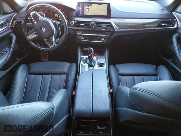 2018 BMW 5 Series 540i xDrive with VIN WBAJE7C5XJWD52054, listed as a Copart auction lot 47306535 with 49,185 mi miles and Salvage title. Bid and sale history available at DreamBid. Image 8.