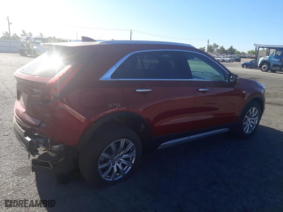 2023 Cadillac XT4 FWD Premium Luxury with VIN 1GYFZCR43PF158499, listed as a Copart auction lot 58021974 with 9,497 mi miles and Salvage Title. Bid and sale history available at carsss.com. Image 3.