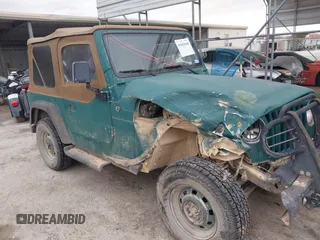 1997 Jeep Wrangler SE with VIN 1J4FY29P1VP408966, listed as a IAAI auction lot 41683640 with 106,910 mi miles. Bid and sale history available at carsss.com. Image 6.