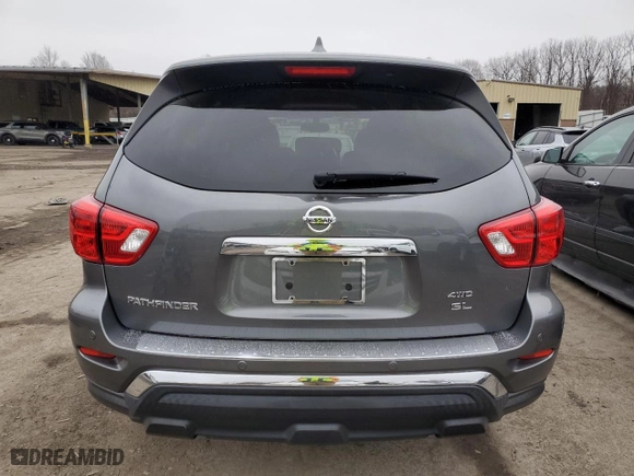 2019 Nissan Pathfinder SV with VIN 5N1DR2MM2KC592188, listed as a Copart auction lot 85503804 with 56,538 mi miles and Salvage Title. Bid and sale history available at carsss.com. Image 6.