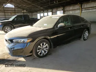 2025 Honda Civic Sedan LX with VIN 2HGFE2F25SH525250, listed as a Copart auction lot 86907094 with 4,442 mi miles and Salvage Title. Bid and sale history available at carsss.com. Image 1.