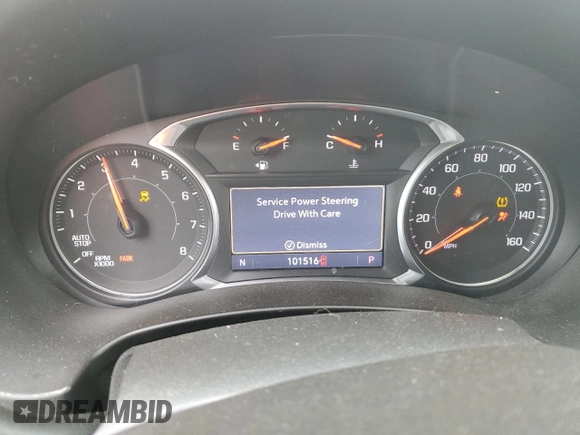 2020 GMC Terrain SLT with VIN 3GKALPEV6LL250007, listed as a Copart auction lot 45718435 with 101,516 mi miles and Salvage title. Bid and sale history available at DreamBid. Image 9.
