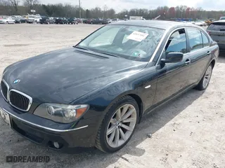2008 BMW 7 Series 750Li with VIN WBAHN83518DT82406, listed as a IAAI auction lot 42037591 with 144,624 mi miles. Bid and sale history available at carsss.com. Image 2.