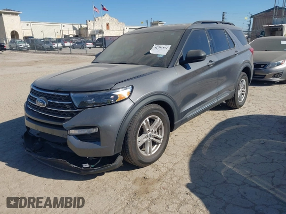 2023 Ford Explorer XLT with VIN 1FMSK7DH4PGB05813, listed as a IAAI auction lot 41761801 with 11,191 mi miles. Bid and sale history available at carsss.com. Image 2.