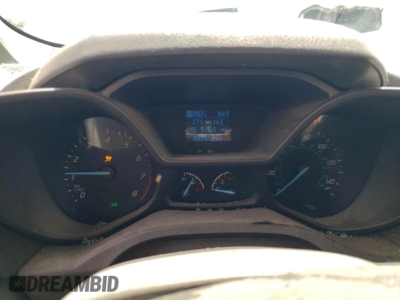 2017 Ford Transit Connect XL with VIN NM0LS6E79H1300557, listed as a Copart auction lot 58524483 with 62,419 mi miles and Salvage title. Bid and sale history available at DreamBid. Image 9.