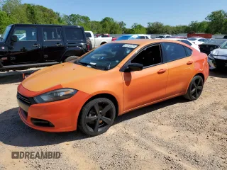 2015 Dodge Dart SXT with VIN 1C3CDFBBXFD242366, listed as a Copart auction lot 51974475 with 179,001 mi miles and Salvage Title. Bid and sale history available at carsss.com. Image 1.