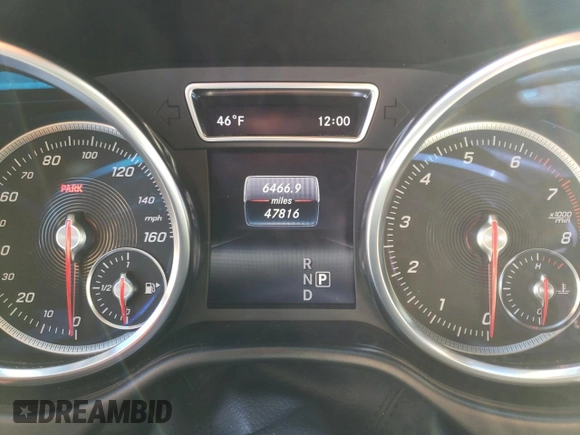 2017 Mercedes-Benz GLS 450 with VIN 4JGDF6EE4HA985850, listed as a Copart auction lot 81514863 with 47,816 mi miles and . Bid and sale history available at DreamBid. Image 9.