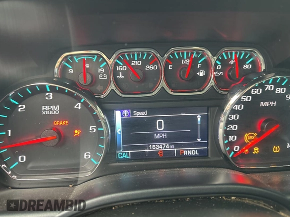 2017 Chevrolet Silverado 1500 LT with VIN 1GCUKREC0HF183203, listed as a Copart auction lot 47497405 with 163,474 mi miles and Clean Title. Bid and sale history available at DreamBid. Image 8.